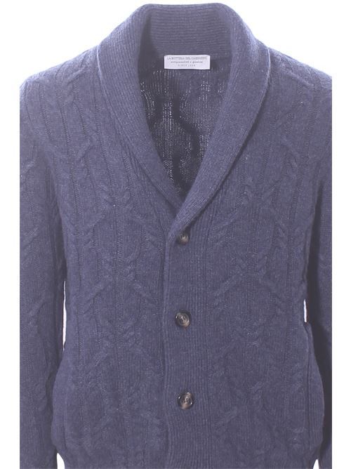 giacca sciallata intarsio unito LA BOTTEGA DEL CASHMERE | 87412769